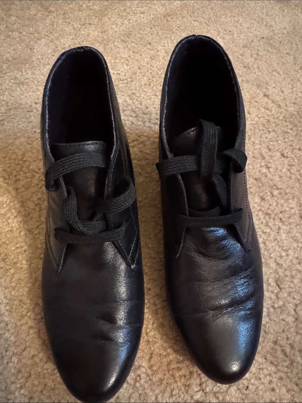 Munro Black Genuine Leather Chukka Boots - Size 7